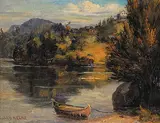 Caleb Keene, Lac Superieur, Laurentian, 1914, oil on canvas