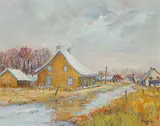 Francine Noreau, April Shower, oil on canvas