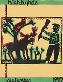 William Panko, Untitled - Hunter and Moose, colour silkscreen on paper