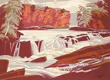 Lawrence Arthur Colley Panton, Untitled - Silverstream, colour silkscreen on paper board