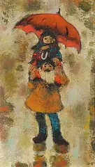 William Arthur Winter, Rainy Day, 1982, oil on canvas board