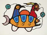 Richard Bedwash, Carrying My Brother #128/130, colour silkscreen on paper