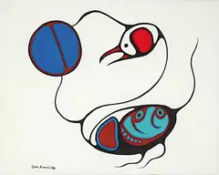 Isaac Bignell, Untitled - Bird Spirit, 1980, gouache on paper