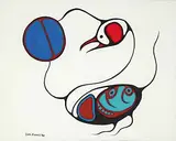 Isaac Bignell, Untitled - Bird Spirit, 1980, gouache on paper