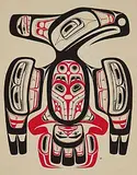 Robert Davidson, Thunderbird, 1970, colour silkscreen on paper