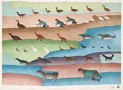Leah Karpik, All Life Goes On #42/50, 1990, colour lithograph on paper