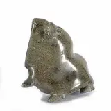 Towatuga Sagouk, Untitled - Seated Muskox, green stone carving