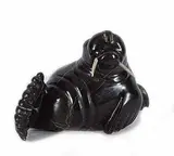 Eevedlak Takiasu, Untitled - Walrus, 1986, dark green stone carving with bone tusks
