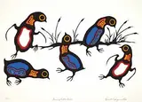 Robert Kakegamic, Dancing Little Ducks #40/52, 1980, colour silkscreen on paper