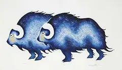 Gary J. Meeches, Musk-Ox #24/75, colour silkscreen on paper