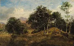 Horatio McCulloch, Untitled - Scottish Landscape, oil on canvas
