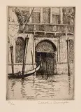 Caroline Armington, On The Grand Canal, Vence #90/100, 1912, etching on paper