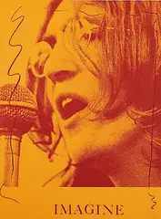 Carl Beam, John Lennon #166/200, colour silkscreen on paper