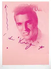 Carl Beam, Elvis #167/200, colour silkscreen on paper