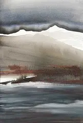 Richard Dixon, Untitled - White Mountains, 1987, watercolour on paper