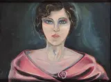 Kees van - After Dongen, Untitled - Brunette in Pink, oil on canvas