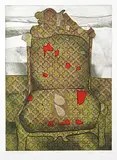 John Kenneth Esler, Landscape with Chair #15/50, 1976, colour etching on paper