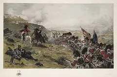 Robert - After Gibb, Forward The 42nd. - Black Watch at Alma, hand coloured engraving on paper