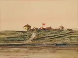 Ernest John Hutchins, Old Fort Douglas, Red River, 1815 [demolished 1835], watercolour on paper