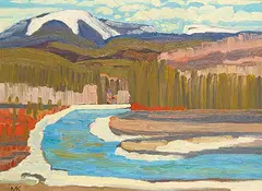 Mary Spice Kerr, Forest Reserve, Willows, Spring 1974, 1974, oil on canvas board
