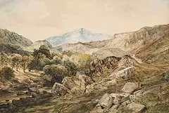 Benjamin Williams Leader, Untitled - Mountain Pass, 1859, watercolour on paper