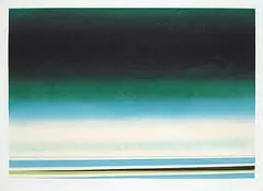 Rita Letendre, Sous le Signe de l'Amour Vert #38/50, 1982, colour etching on paper