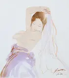 Jai Lu, Flamenco, watercolour on paper