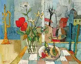 Jean-Claude Mayodon, Nature Morte aux Poires, oil on canvas