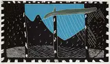 Arnold Shives, Harbour View #34/39, 1981, colour linoblock on paper