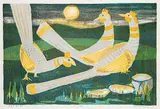 Night Birds #19/50 by John Harold Thomas Snow, colour lithograph on paper, sold Nov 2012