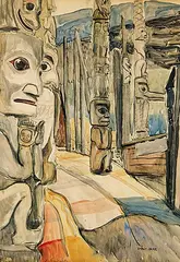 Emily Carr, Kitseukla, 1928, watercolour on paper