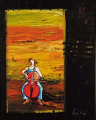 Deryk Houston, Nocturn [Night Song], 2000, acrylic on canvas