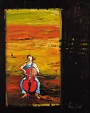Deryk Houston, Nocturn [Night Song], 2000, acrylic on canvas