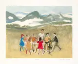 Jean Paul Lemieux, Canada - Canada #Epreuve d'atelier 9/9, 1985, colour silkscreen on paper