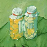 Preserves - Green Version by Robert F.M. McInnis, 2008, oil on wood board, sold Nov 2012