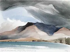 Norman Antonio Onley, Kruger Hill Above Skaha Lake, Okanagan Valley, 1996, watercolour on paper