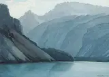 Untitled - Calm Day by Margaret Shelton, 1944, watercolour on paper, sold Nov 2012