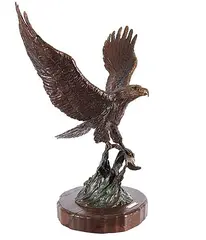 Clifton Roy Cheek, After the Strike #2/15, bronze sculpture