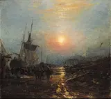 Samuel Bough, Ankerstrom, on the Zuyder Zee