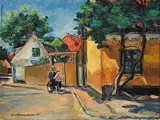 Clemen Jeppe Clemensen, Untitled - The Bike Ride, 1937, oil on canvas