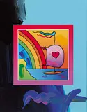Peter Max, Sail Boat with Hearts on Blends