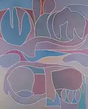 Douglas Gibb Morton, Fall Beach, 1983, mixed media on canvas