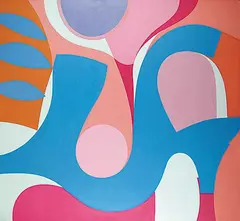 Douglas Gibb Morton, Aqua Four, 1968, acrylic on canvas