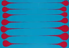 Harold Town, Untitled - Magenta Stretch #42-99, 1971, colour silkscreen on paper