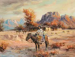 Lee K. Parkinson, Going After Corn, 1978, acrylic on canvas
