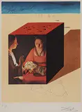 Caring for a Surrealistic Watch F160/175 by Salvador Dalí, colour lithograph on paper, sold Sep 2012