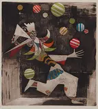 Alfred Finsterer, Untitled - The Juggler #89/100, colour etching on paper