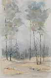 Phyllis Webb Jeffery, Quiet Road, watercolour on paper