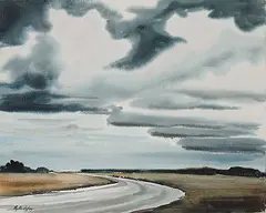 Phyllis Webb Jeffery, After Rain, watercolour on paper