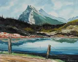 Gerard Legare, Mt. Rundle, Alta., Canada, oil on canvas
